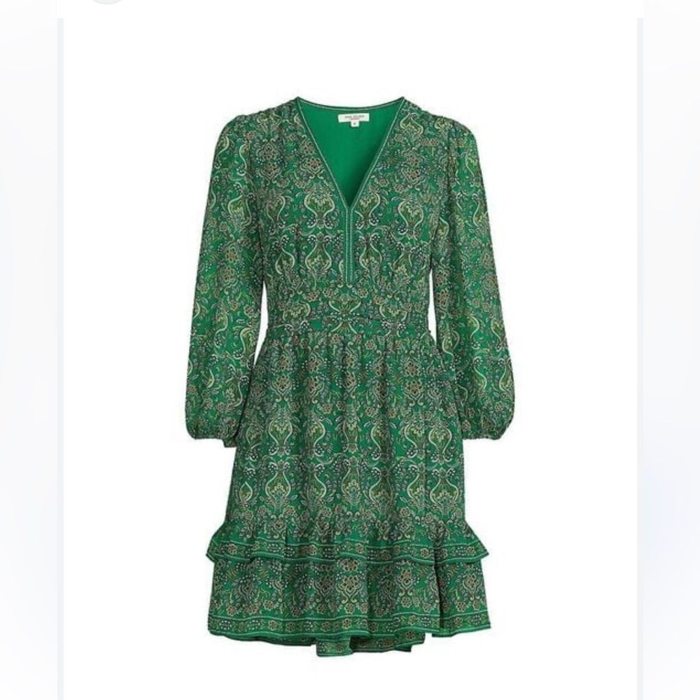 Max Studio dress, green floral, size small.